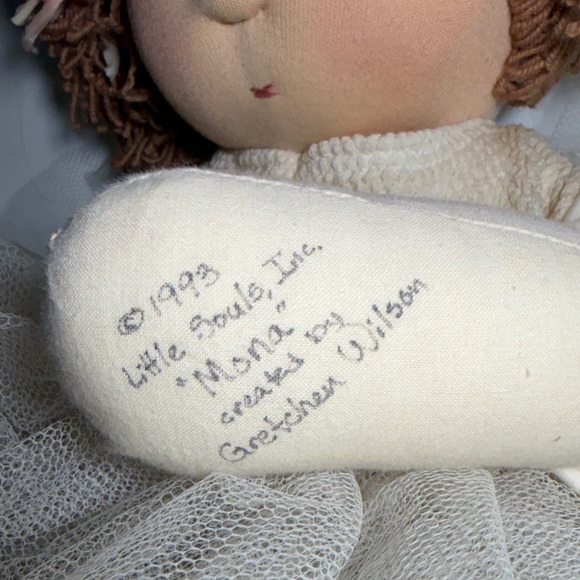 Little Souls Mona VTG Doll 1993 Ballet Tutu Outfit Signed Gretchen Wilson OOAK - Picture 4 of 6